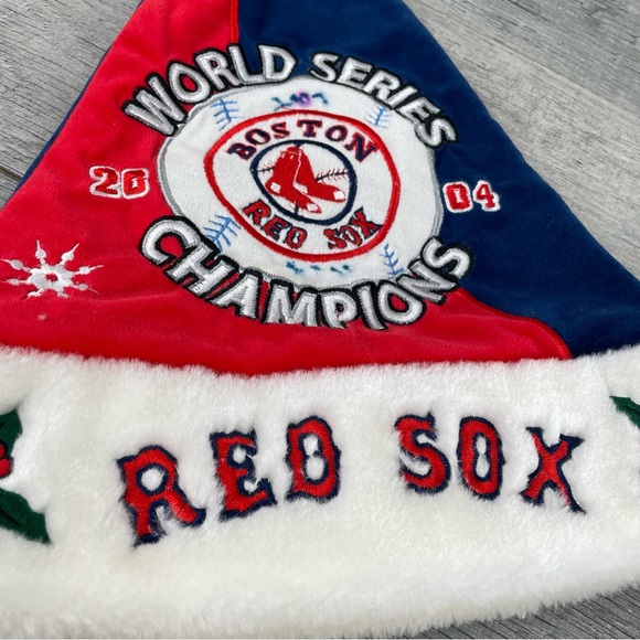 Boston Red Sox Genuine MLB 2004 World Series Champions Christmas Hat - Picture 3 of 12